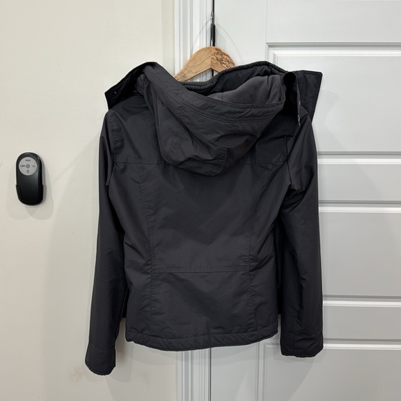 Hollister All Weather Jacket Pink Fleece Lined Charcoal Gray, Juniors Medium - Picture 9 of 11